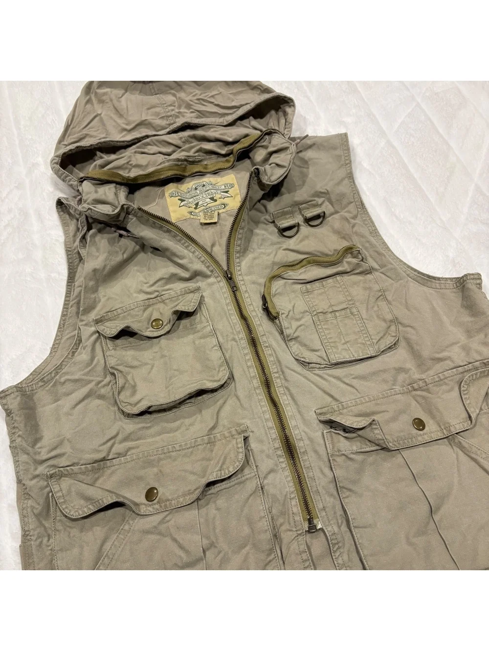 Banana Republic Vintage Safari Travel Vest Men Size Medium Cotton Lightweight